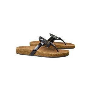 Tori Birch Miller Cloud Sandals Patent Leather Cork Size‎ 6.5